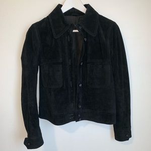 Zara suede shirt jacket
